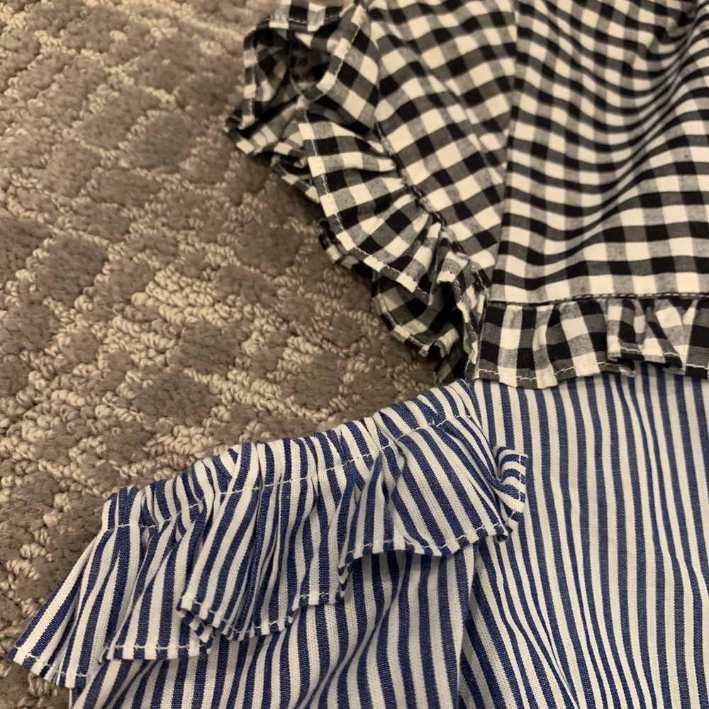 “Walter Baker” Open Shoulder Button Up Blouse. - image 3